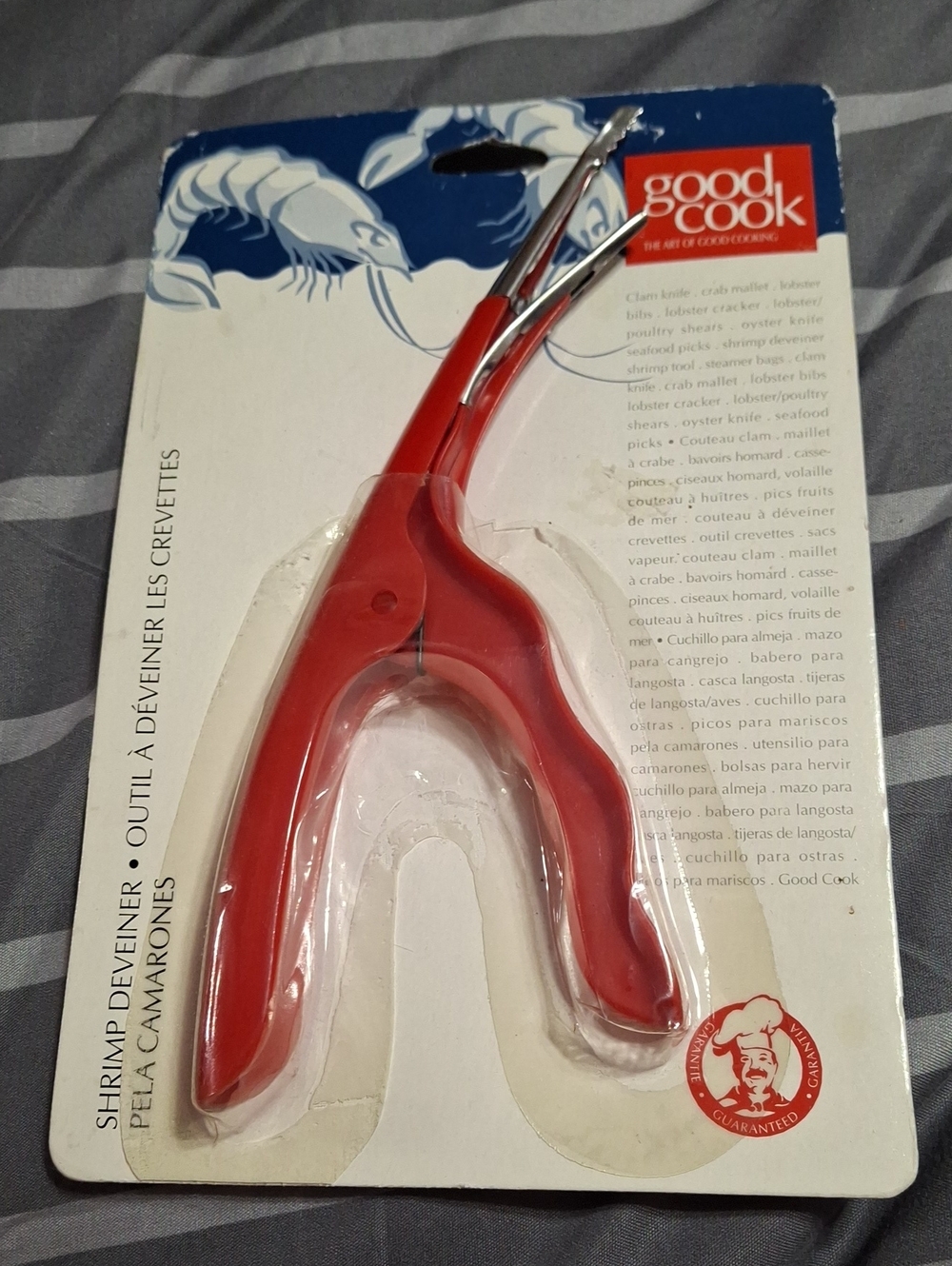 Red Shrimp Deveiner - Easy Shell Removal Tool New